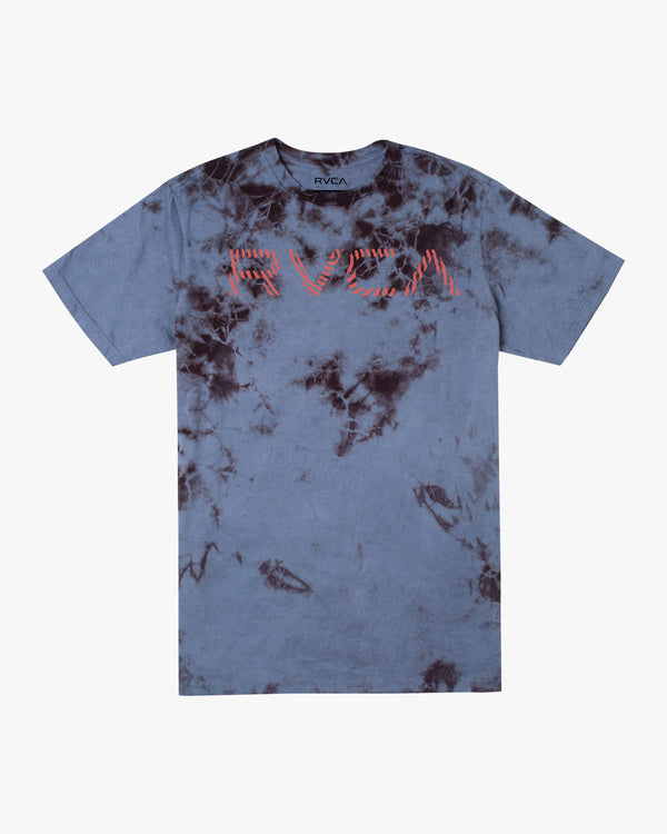 RVCA RADAR TIE-DYE TEE - BRDW