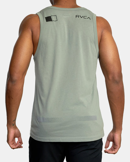 RVCA Pix Bar Sport Tank Top - Men's Activewear in Black
