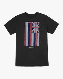 RVCA DEFER FLAG TEES - BLK