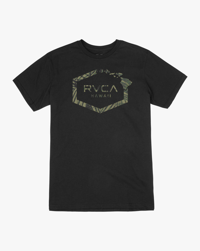 RVCA HAWAII HEX TEE - BLK