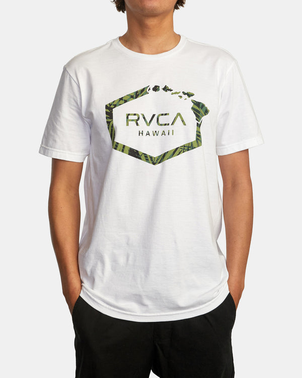 RVCA HAWAII HEX TEE - WHT
