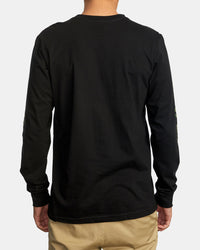 RVCA HAWAII HEX LONG SLEEVE TEE - BLK
