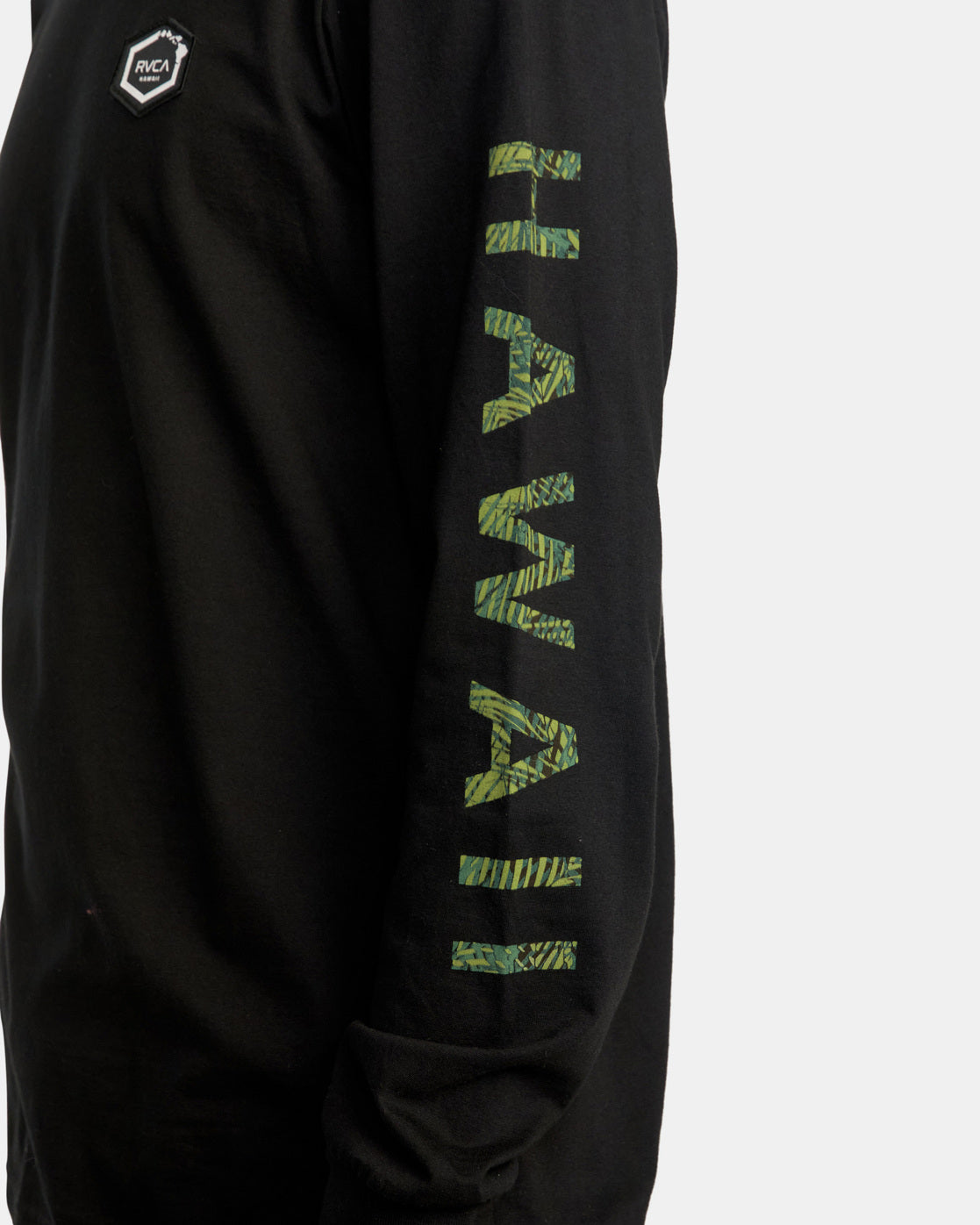 RVCA HAWAII HEX LONG SLEEVE TEE - BLK