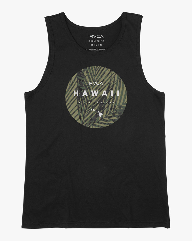 RVCA HAWAII CAMO MOTORS TANK - BLK