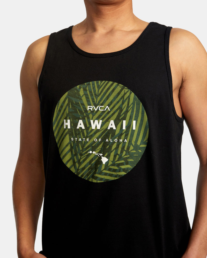 RVCA HAWAII CAMO MOTORS TANK - BLK