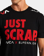 RVCA PENN JUST SCRAP TEE - BLK