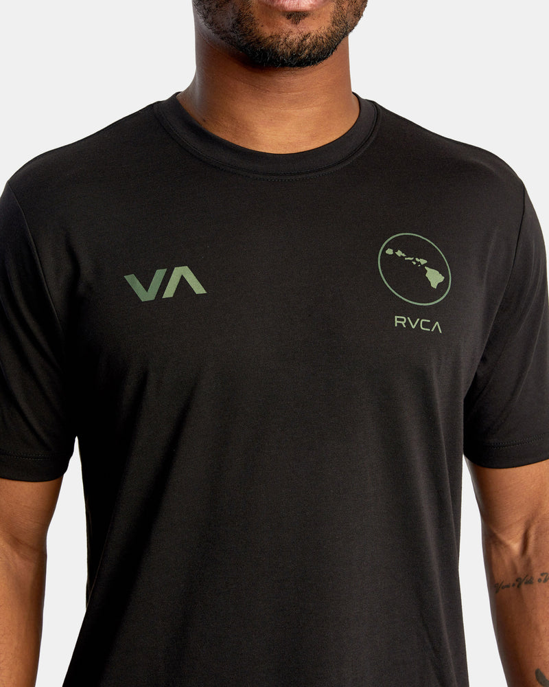 RVCA VA HAWAII TEE - BLK