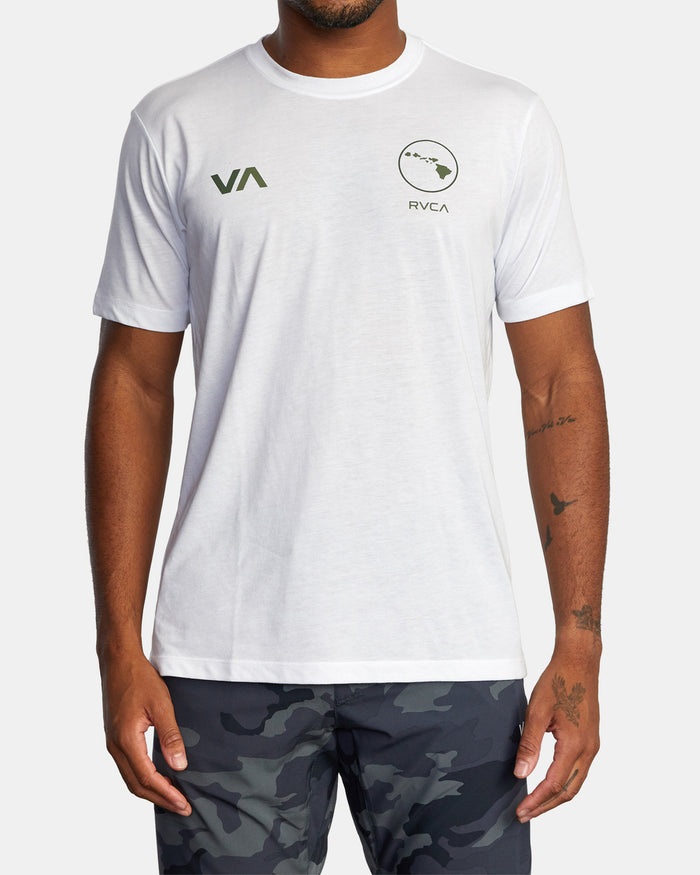 RVCA VA HAWAII TEE - WHT