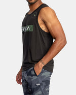 RVCA HAWAII VA BOX FILL TANK TOP - BLK