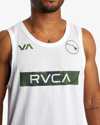 RVCA HAWAII VA BOX FILL TANK TOP - WHT