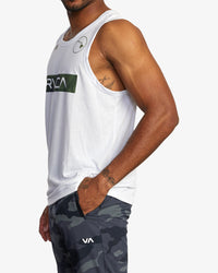 RVCA HAWAII VA BOX FILL TANK TOP - WHT