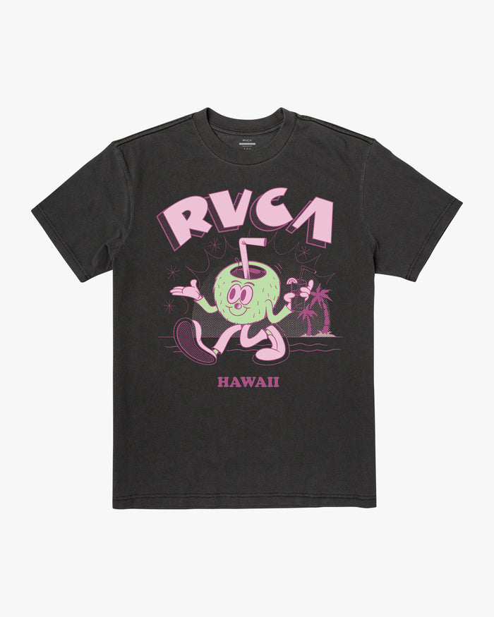 RVCA DMOTE COCONUT TEE - BLK