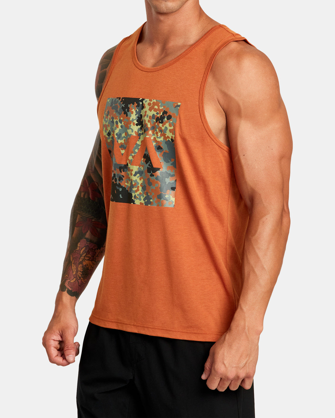 RVCA BOX FILL HUNTER CAMO TANK TOP - KSW0