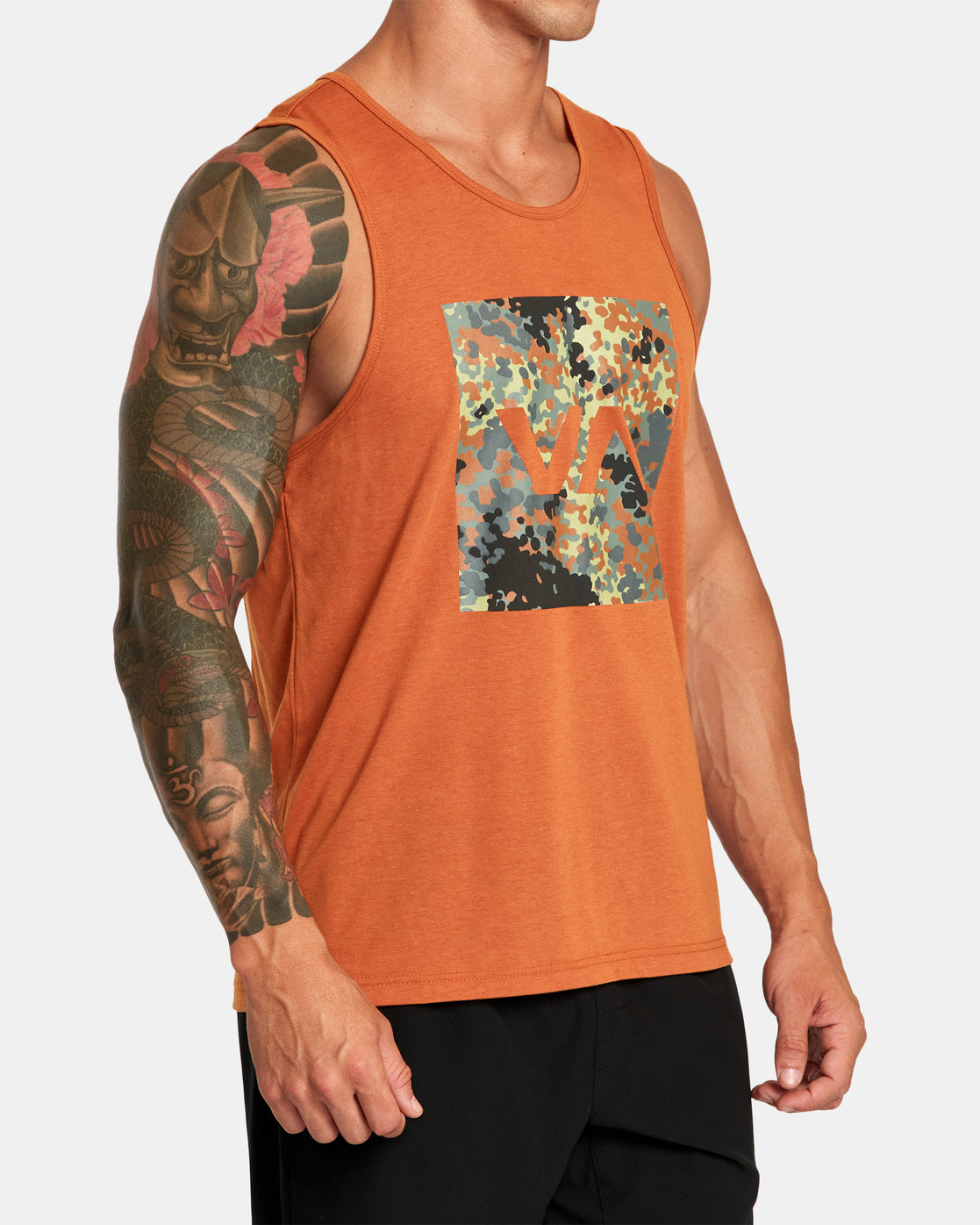 RVCA BOX FILL HUNTER CAMO TANK TOP - KSW0