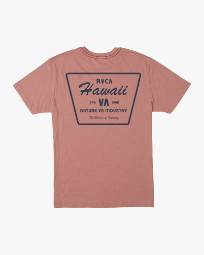 RVCA HAWAIIAN INDUSTRY TEE - CAI