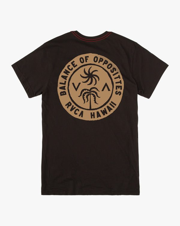 RVCA HAWAII SUNPALM TEE - PTK