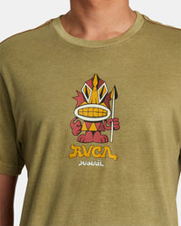 RVCA HAWAII DMOTE WARRIOR TEE - TML0