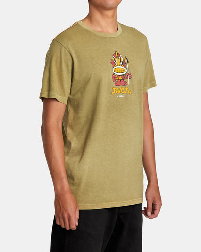 RVCA HAWAII DMOTE WARRIOR TEE - TML0
