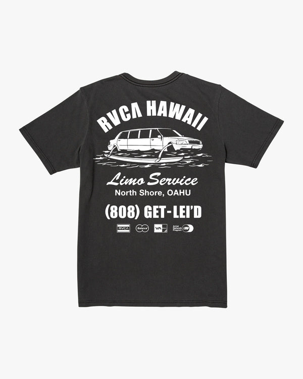 RVCA HAWAII LIMO SERVICE TEE - BLK