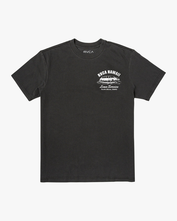 RVCA HAWAII LIMO SERVICE TEE - BLK