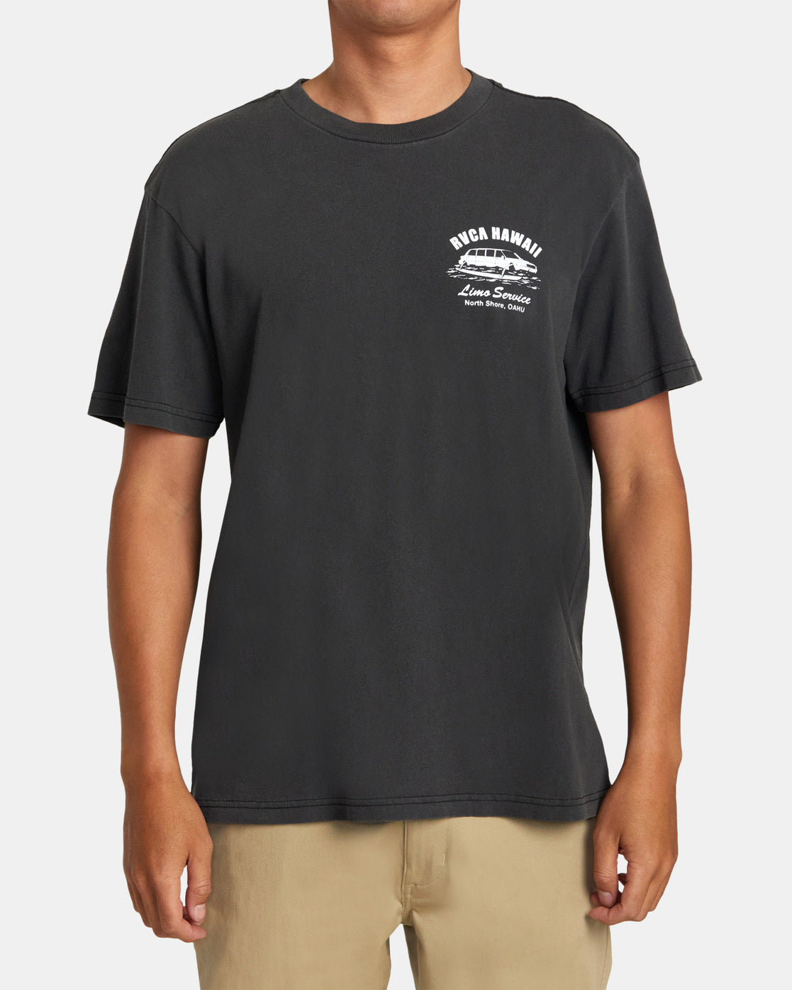 RVCA HAWAII LIMO SERVICE TEE - BLK