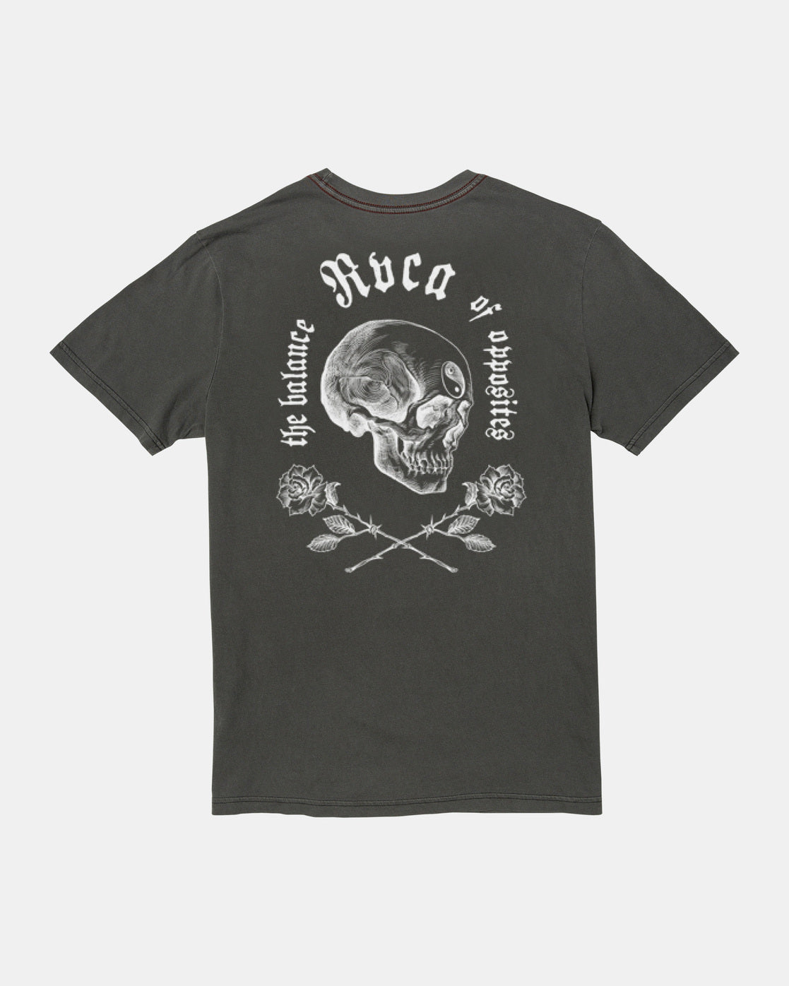 RVCA OPPOSITE SKULLS LONG SLEEVE TSHIRT- PTK