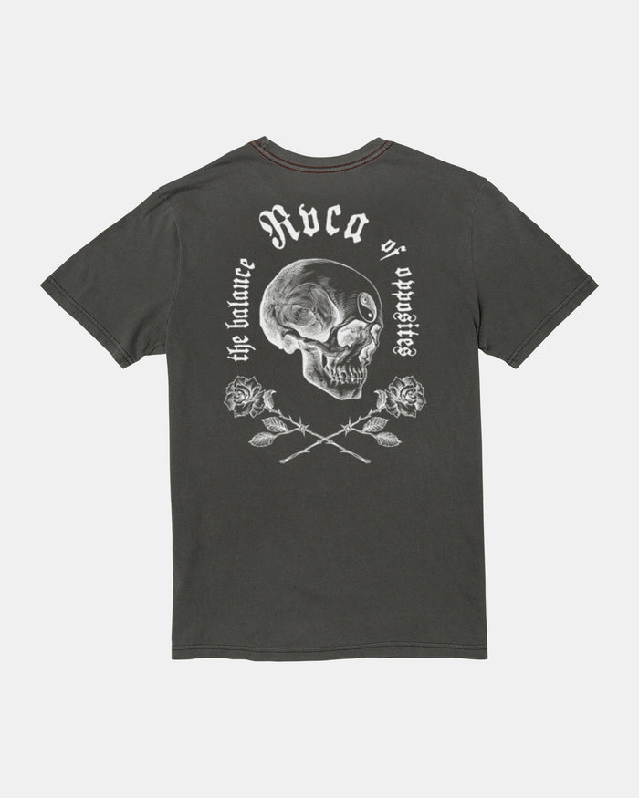 RVCA OPPOSITE SKULLS LONG SLEEVE TSHIRT- PTK