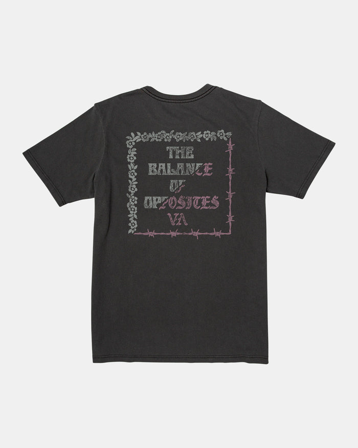 RVCA SPLITTER T-SHIRT - BLK