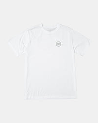 RVCA VA LEVELS SHORT SLEEVE T SHIRT - WHT
