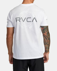 RVCA VA LEVELS SHORT SLEEVE T SHIRT - WHT