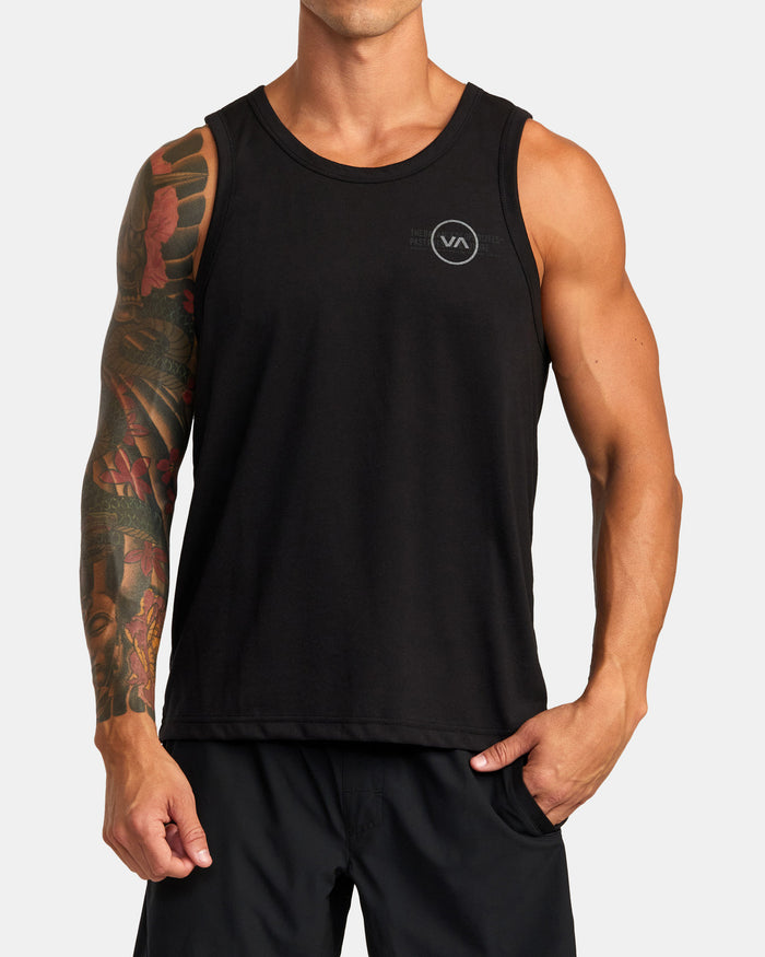 RVCA VA LEVELS TANK - BLK