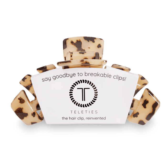 TELETIES HAIR CLIPS LARGE - BLONDE TORTOISE