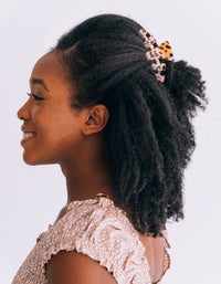 TELETIES HAIR CLIPS MEDIUM - BLONDE TORTOISE