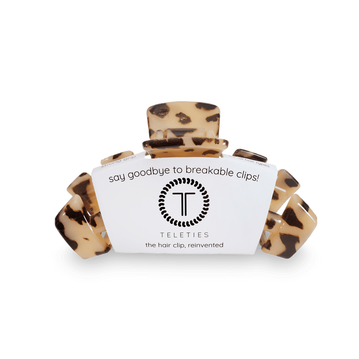 TELETIES HAIR CLIPS MEDIUM - BLONDE TORTOISE