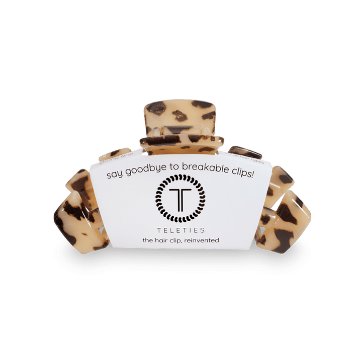 TELETIES HAIR CLIPS MEDIUM - BLONDE TORTOISE