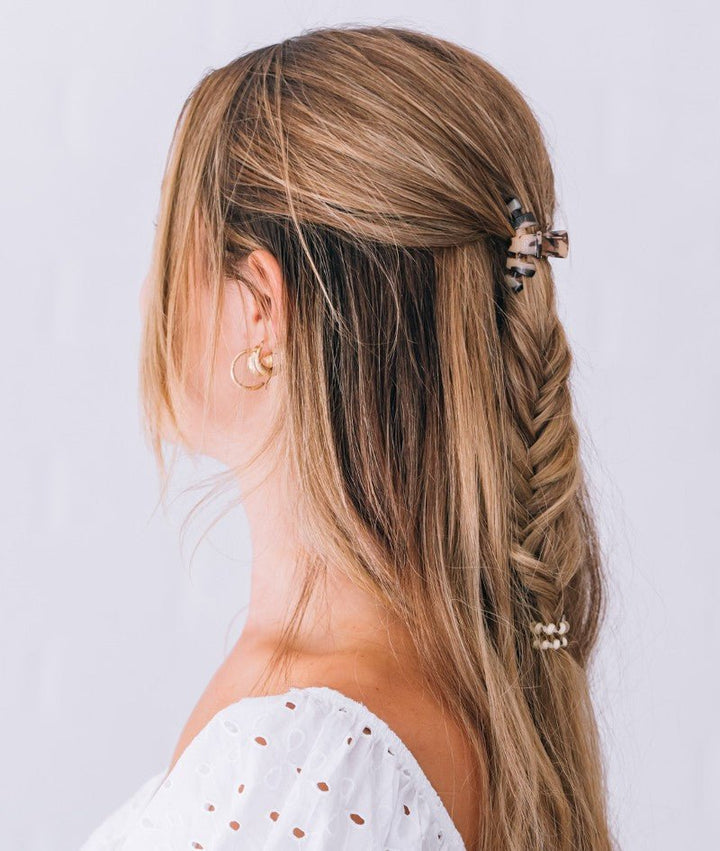 TELETIES HAIR CLIPS TINY - BLONDE TORTOISE