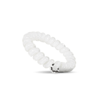 TELETIES HAIR TIE LARGE - COCONUT WHITE