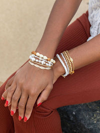 KE ALOHA JEWELRY DAINTY PEARL BRACELET - MAILE