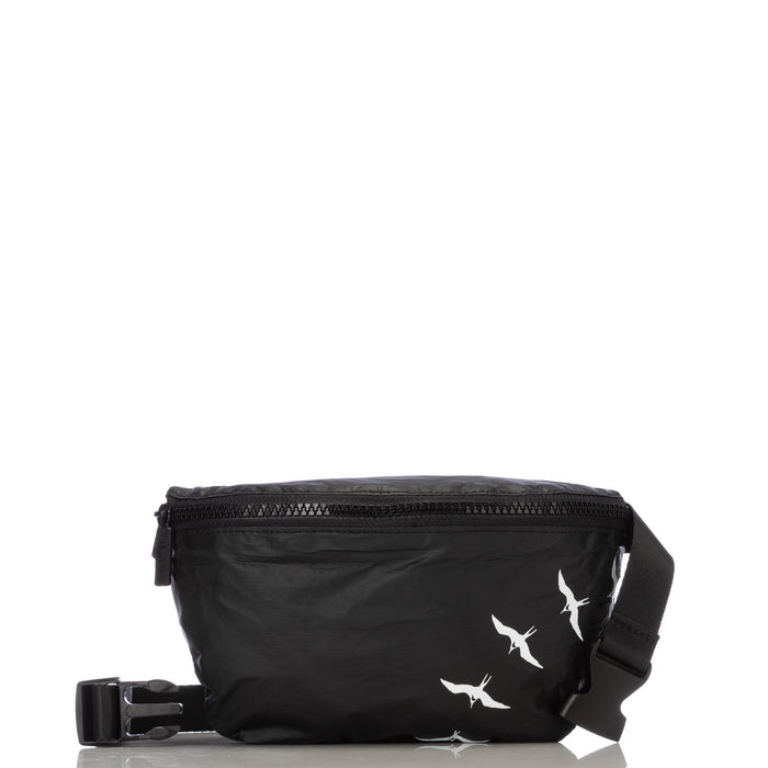 ALOHA COLLECTION MINI HIP PACK /  IWA BIRDS WHITE/BLCK