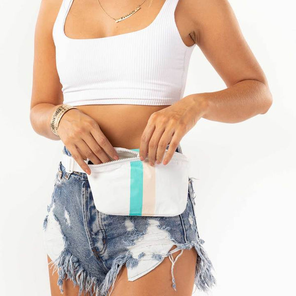 ALOHA COLLECTION MINI HIP PACK / LE VOYAGEUR NEON TURQUOISE