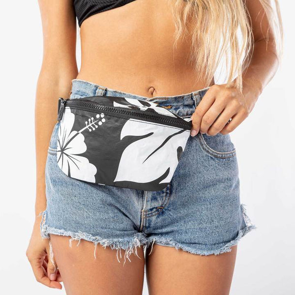ALOHA COLLECTION MINI HIP PACK / WAIPIO / WHITE/BLACK