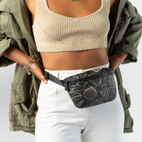 ALOHA COLLECTION MINI HIP PACK / SEASHORE / MOON SHIMMER/BLACK
