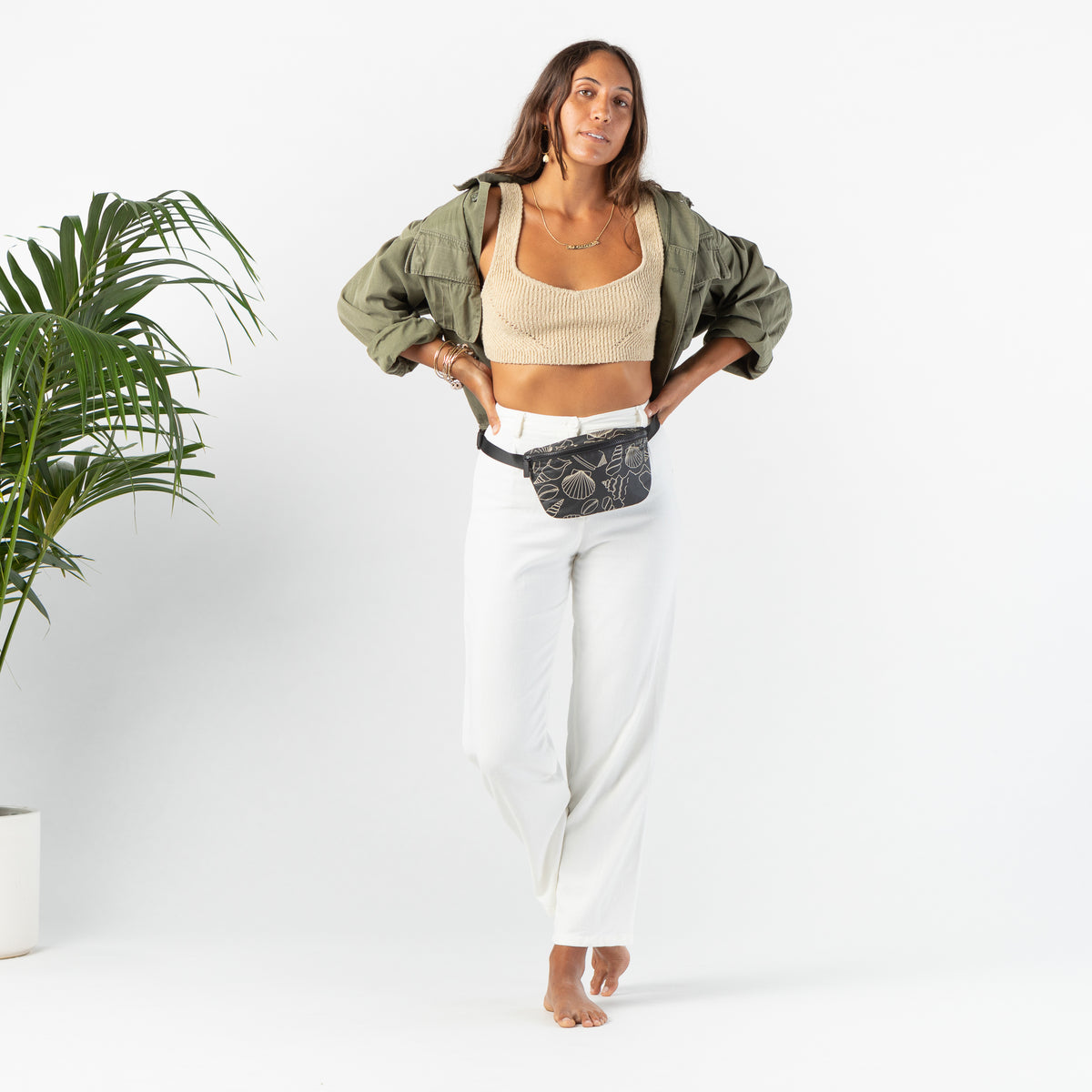ALOHA COLLECTION MINI HIP PACK / SEASHORE / MOON SHIMMER/BLACK