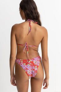 RHYTHM ISLE FLORAL SLIDE TRI TOP | RED