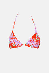 RHYTHM ISLE FLORAL SLIDE TRI TOP | RED