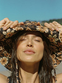RHYTHM CANTABRIA FLORAL BUCKET HAT - BROWN