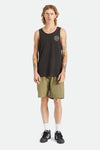 BRIXTON MENS STEADY CINCH UTILITY SHORTS - MILITARY OLIVE