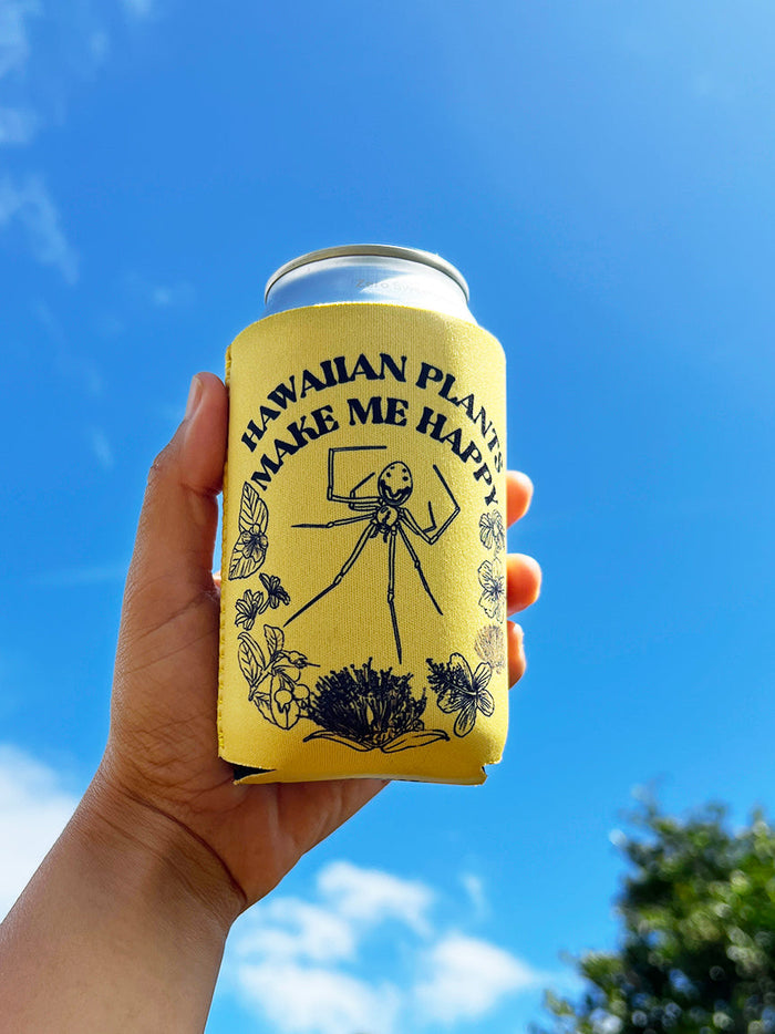 LAULIMA HAWAIIAN PLANTS MAKE ME HAPPY COOZIE