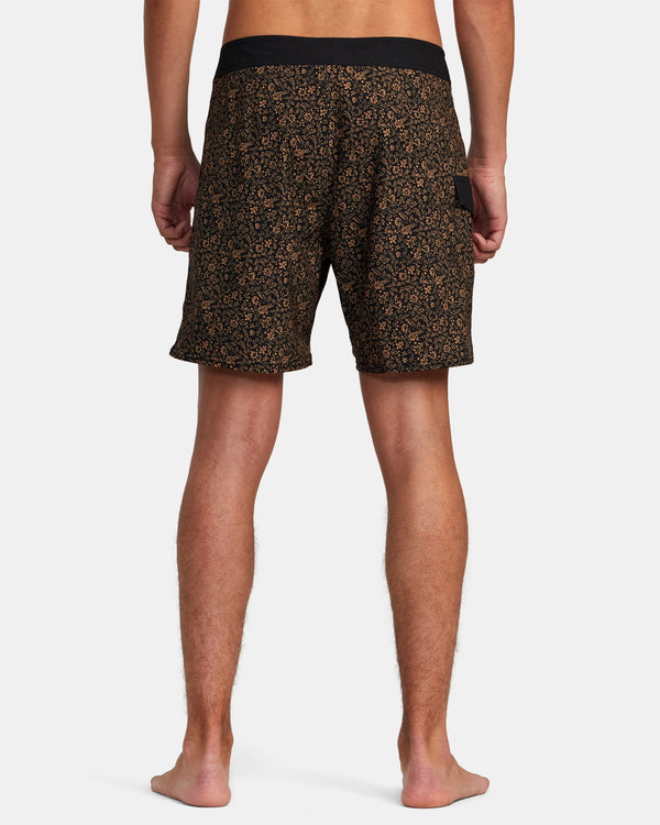 RVCA RESTLESS BOARDSHORTS 17" - FLR