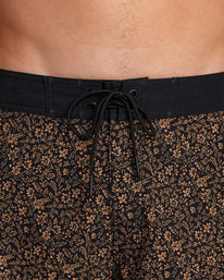 RVCA RESTLESS BOARDSHORTS 17" - FLR